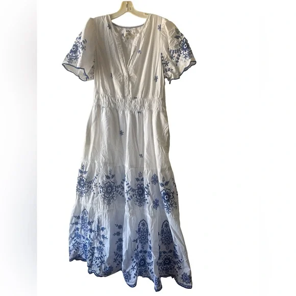 Anthropologie The Somerset Maxi Dress: Eyelet Edition size 1XL - Picture 2 of 11